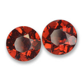 Granato piropo naturale rosso da 2,04 ct, taglio rotondo, VS