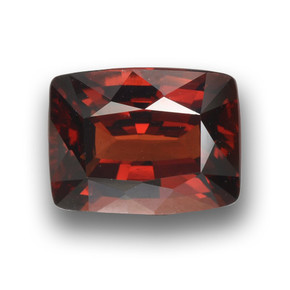 Granato piropo naturale rosso da 3,22 ct, taglio a cuscino, VVS-VS
