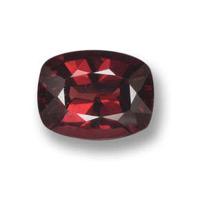 Granato Piropo Rosso naturale da 2.87 ct, Taglio a cuscino, VS