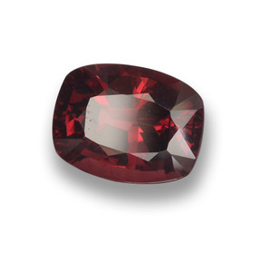 Granato Piropo Rosso naturale da 2.87 ct, Taglio a cuscino, VS
