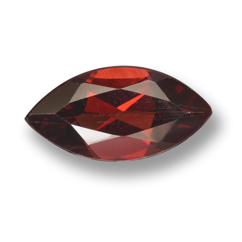 Granato Piropo Sangue rosso naturale da 1.96 ct, Taglio marquise, VVS-VS