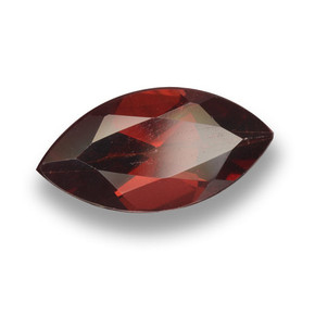Granato Piropo Sangue rosso naturale da 1.96 ct, Taglio marquise, VVS-VS