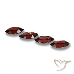 Gemme di Granato Piropo Rosso scuro naturale da 8.33 ct, Taglio marquise, VVS-VS