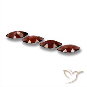 Gemme di Granato Piropo Rosso scuro naturale da 7.10 ct, Taglio marquise, VVS-VS