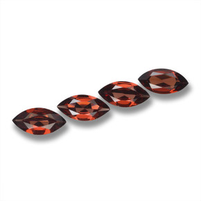Granato piropo naturale rosso da 6,33 ct, marchesa, VVS