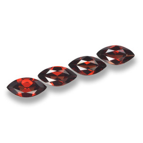 Granato piropo naturale rosso da 6,89 ct, marchesa, VVS
