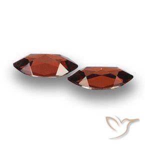 Gemme di Granato Piropo Rosso scuro naturale da 4.06 ct, Taglio marquise, VVS-VS