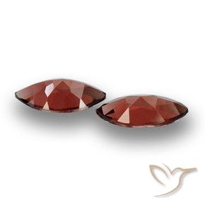 Gemme di Granato Piropo Rosso scarlatto naturale da 3.92 ct, Taglio marquise, VVS-VS