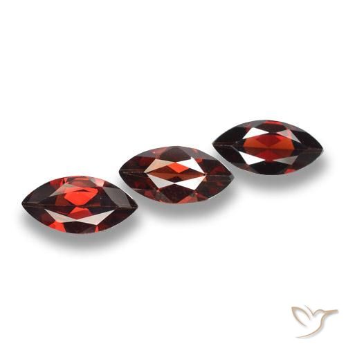 Gemme di Granato Piropo Rosso scuro naturale da 5.23 ct, Taglio marquise, VVS-VS