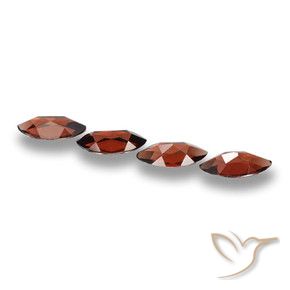 Gemme di Granato Piropo Rosso scuro naturale da 7.67 ct, Taglio marquise, VVS-VS