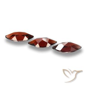 Gemme di Granato Piropo Rosso scuro naturale da 5.73 ct, Taglio marquise, VVS-VS