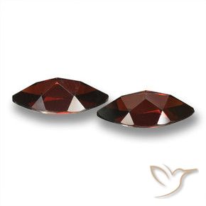 Gemme di Granato Piropo Rosso scuro naturale da 4.43 ct, Taglio marquise, VVS-VS