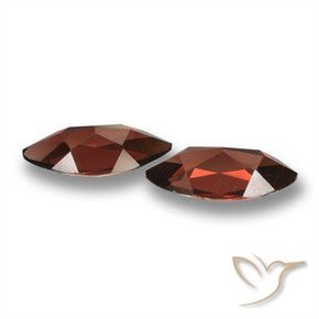 Gemme di Granato Piropo Rosso Merlot naturale da 3.96 ct, Taglio marquise, VVS-VS