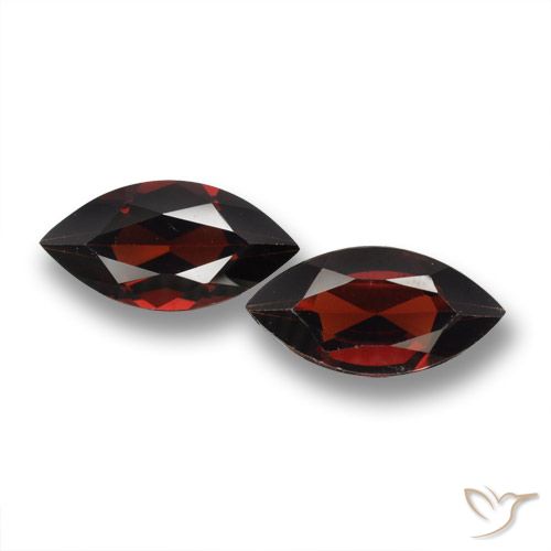 3.75ctw Naturale Rosso scuro Granato Piropo, Taglio marquise, VVS-VS
