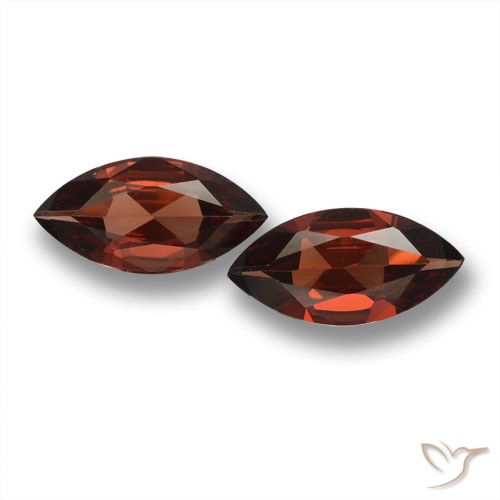 3.15ctw Naturale Rosso scuro Granato Piropo, Taglio marquise, VVS-VS