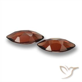 Gemme di Granato Piropo Rosso scuro naturale da 3.15 ct, Taglio marquise, VVS-VS
