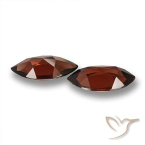 Gemme di Granato Piropo Rosso Merlot naturale da 3.52 ct, Taglio marquise, VVS-VS