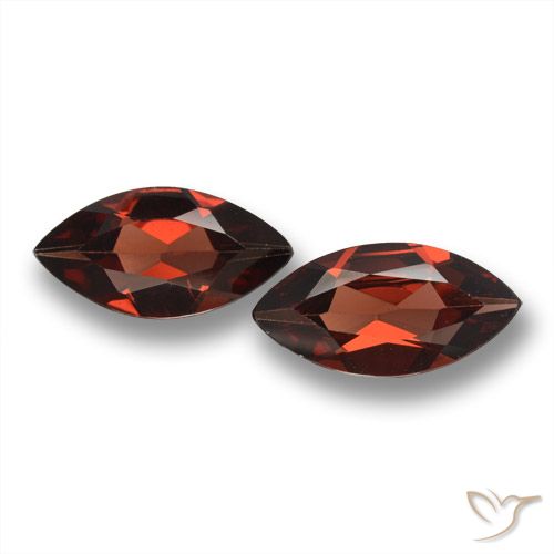 3.49ctw Naturale Rosso scuro Granato Piropo, Taglio marquise, VVS-VS