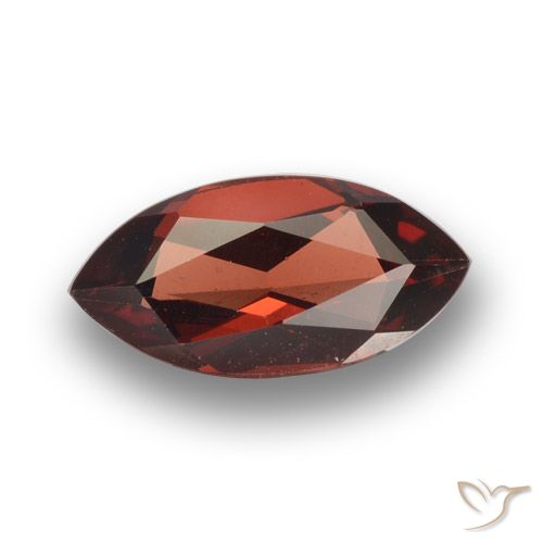 1.89ct Naturale Rosso Merlot Granato Piropo, Taglio marquise, VVS-VS