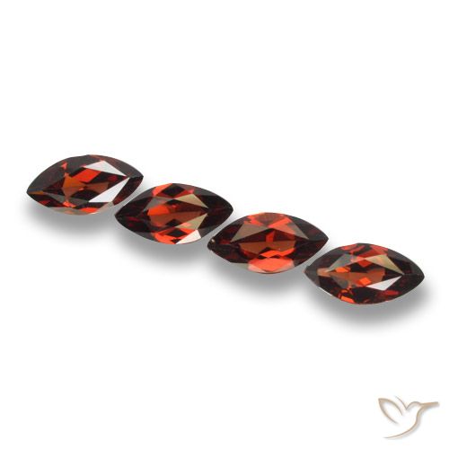 7.44ctw Naturale Rosso medio Granato Piropo, Taglio marquise, VVS-VS