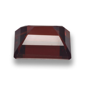 Granato piropo naturale rosso da 3,38 ct, taglio smeraldo, VVS