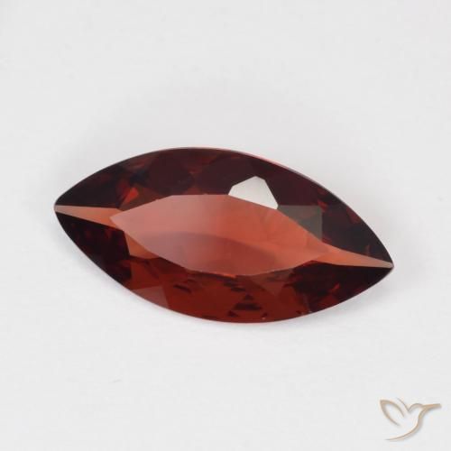 Granato Piropo Sangria rossa naturale da 1.35 ct, Taglio marquise, VVS