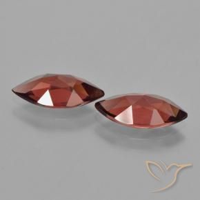 Gemme di Granato Piropo Rosso Sangue Profondo naturale da 3.65 ct, Taglio marquise, VVS-VS