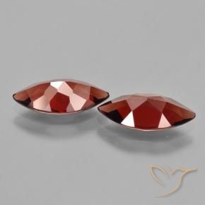 Gemme di Granato Piropo Rosso scuro naturale da 3.67 ct, Taglio marquise, VVS-VS