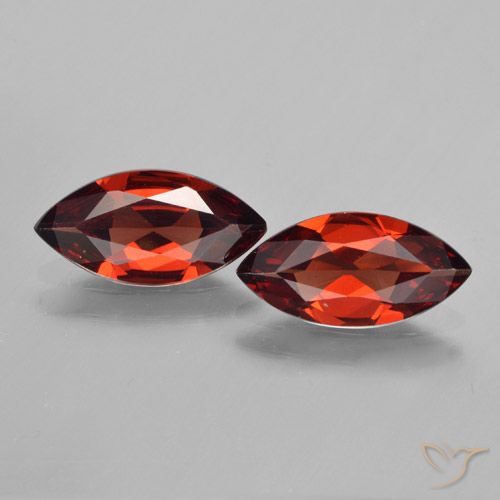 3.12ctw Naturale Rosso scuro Granato Piropo, Taglio marquise, VVS-VS