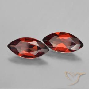 Gemme di Granato Piropo Rosso scuro naturale da 3.12 ct, Taglio marquise, VVS-VS