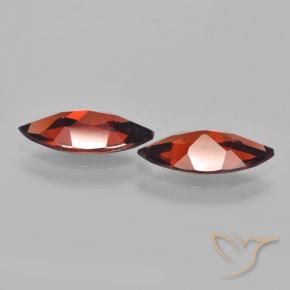 Gemme di Granato Piropo Rosso scuro naturale da 3.12 ct, Taglio marquise, VVS-VS
