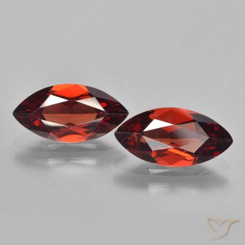 3.55ctw Naturale Rosso scuro Granato Piropo, Taglio marquise, VVS-VS