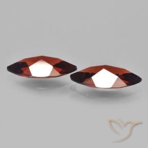 Gemme di Granato Piropo Rosso scuro naturale da 3.55 ct, Taglio marquise, VVS-VS