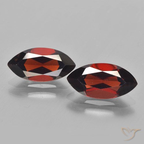 4.28ctw Naturale Rosso scuro Granato Piropo, Taglio marquise, VVS-VS