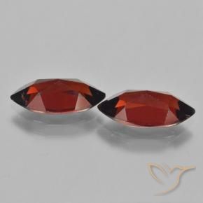 Gemme di Granato Piropo Rosso scuro naturale da 4.28 ct, Taglio marquise, VVS-VS