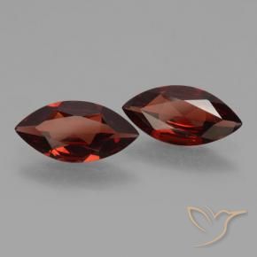 Gemme di Granato Piropo Rosso scuro naturale da 3.28 ct, Taglio marquise, VVS-VS