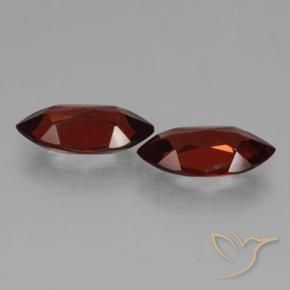 Gemme di Granato Piropo Rosso scuro naturale da 3.98 ct, Taglio marquise, VVS-VS