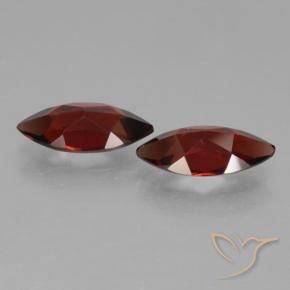 Gemme di Granato Piropo Rosso scuro naturale da 3.73 ct, Taglio marquise, VVS-VS