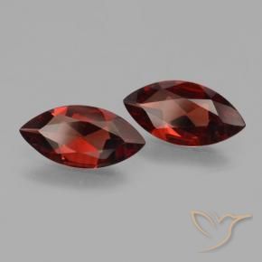 Gemme di Granato Piropo Rosso scuro naturale da 3.01 ct, Taglio marquise, VVS-VS