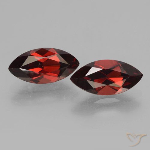 4.28ctw Naturale Rosso scuro Granato Piropo, Taglio marquise, VVS-VS
