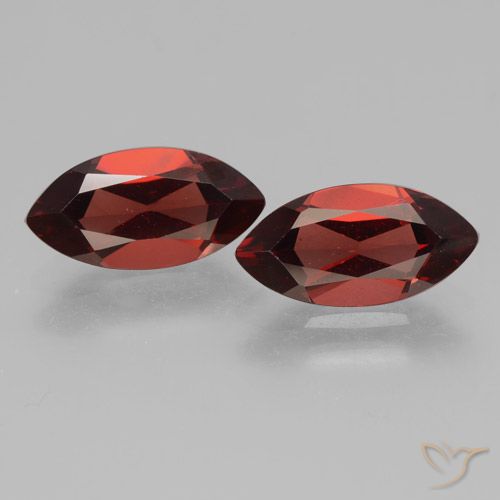 4.29ctw Naturale Sangria rossa Granato Piropo, Taglio marquise, VVS-VS