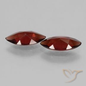 Gemme di Granato Piropo Rosso scuro naturale da 3.64 ct, Taglio marquise, VVS-VS