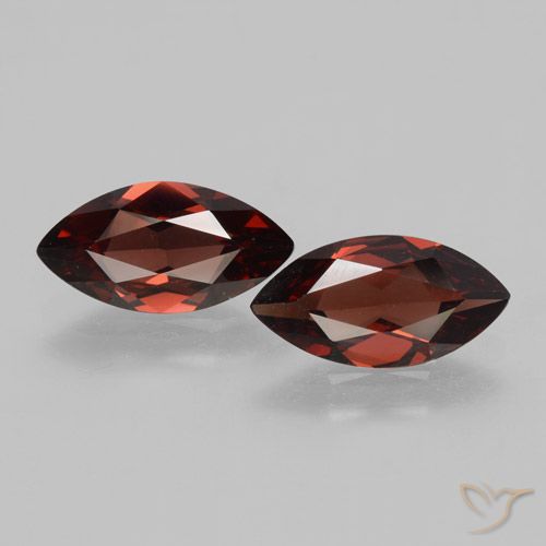 3.54ctw Naturale Sangria rossa Granato Piropo, Taglio marquise, VVS-VS