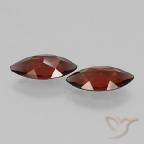 Gemme di Granato Piropo Sangria rossa naturale da 3.54 ct, Taglio marquise, VVS-VS
