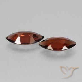 Gemme di Granato Piropo Rosso scuro naturale da 3.15 ct, Taglio marquise, VVS-VS