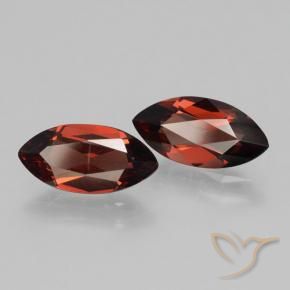 Gemme di Granato Piropo Sangria rossa naturale da 4.01 ct, Taglio marquise, VVS-VS