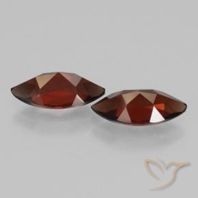 Gemme di Granato Piropo Sangria rossa naturale da 4.30 ct, Taglio marquise, VVS-VS