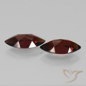 Gemme di Granato Piropo Rosso scuro naturale da 3.96 ct, Taglio marquise, VVS-VS