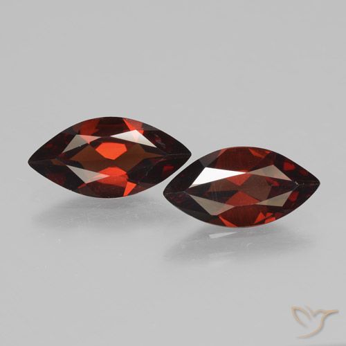 2.93ctw Naturale Sangria rossa Granato Piropo, Taglio marquise, VVS-VS