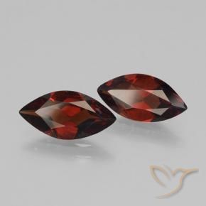 Gemme di Granato Piropo Sangria rossa naturale da 2.93 ct, Taglio marquise, VVS-VS